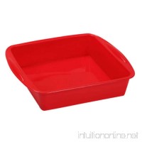 New 7.3×1.6 inch Food Grade Silicone Square Bread Cake Mold Baking Pan - B01IMM65LK